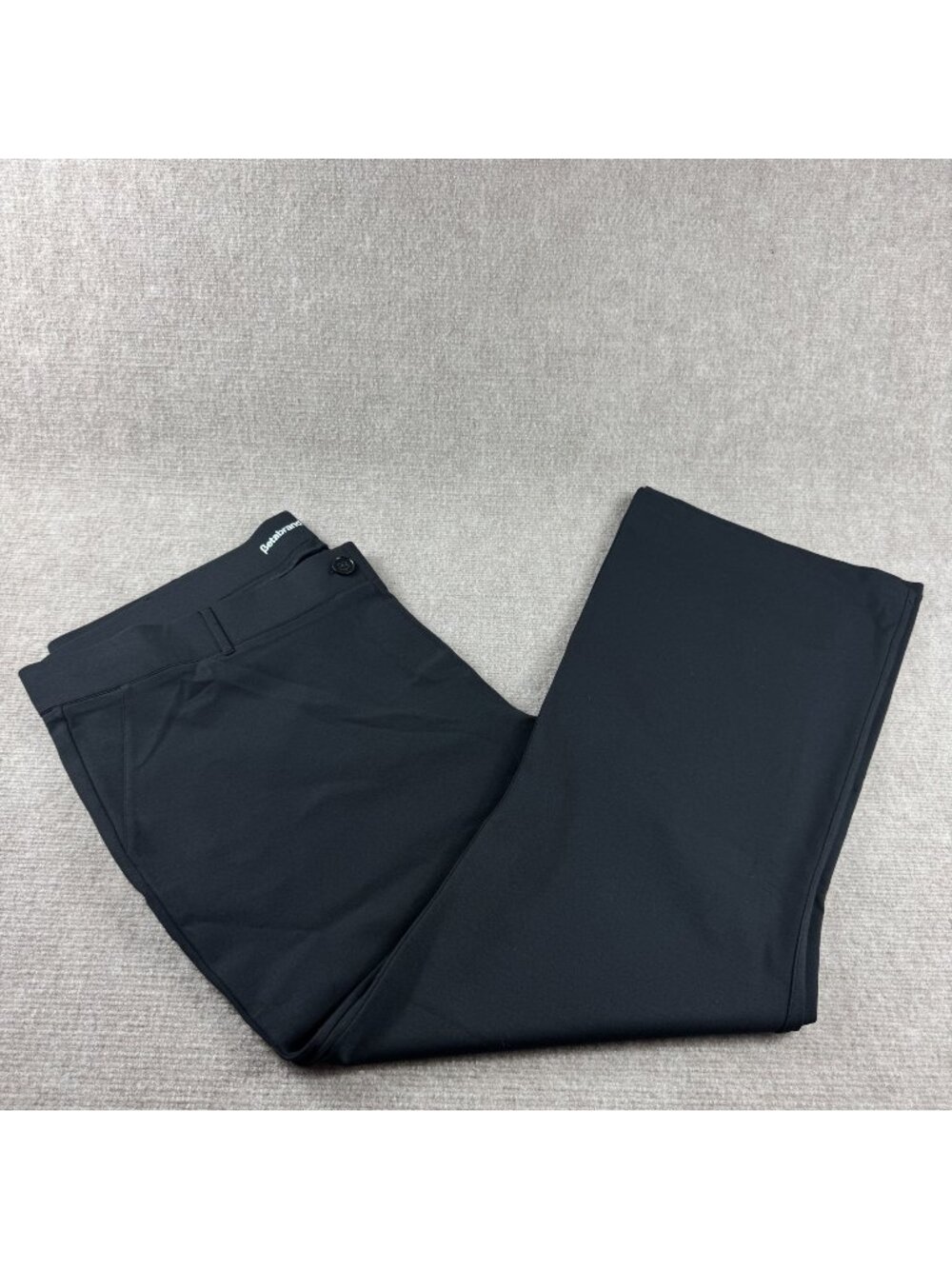 Betabrand Bootcut Classic Dress Pant Yoga Pants 3X Black Ponte Knit Stretchy